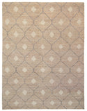 8' X 10' Ivory Geometric Hand Woven Area Rug