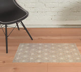 8' X 10' Ivory Geometric Hand Woven Area Rug