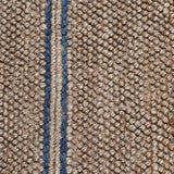 5' X 8' Beige Striped Hand Woven Area Rug