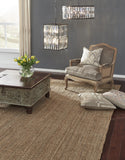 5' X 8' Ivory Hand Woven Area Rug