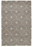 9' X 12' Gray Geometric Hand Woven Area Rug