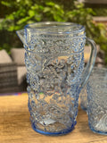 2.5 Quart Blue Paisley Acrylic Pitcher