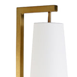 71" Nickel Reading Floor Lamp With White Frosted Glass Cone Shade