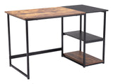 47" Brown and Black Writing Desk