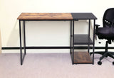 47" Brown and Black Writing Desk