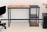 47" Brown and Black Writing Desk