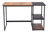 47" Brown and Black Writing Desk