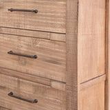 36" Natural Solid Wood Four Drawer Chest