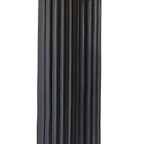 29" Black Ceramic Cylinder Table Lamp With Beige Drum Shade