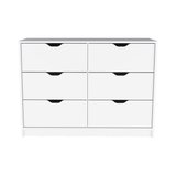 42" White Four Drawer Dresser