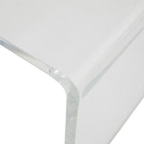 18" Clear Acrylic End Table