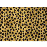 2' X 3' Bronze Leopard Print Washable Area Rug With UV Protection