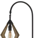 67" Black Traditional Shaped Floor Lamp