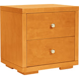 19" Cherry Two Drawer Nightstand