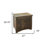 27" Ivory One Drawer Nightstand