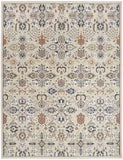 8' x 10' Green and Ivory Floral Power Loom Area Rug