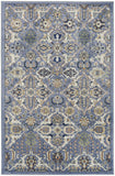 6' x 9' Green and Ivory Floral Power Loom Area Rug