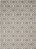 6' x 9' Gray Moroccan Power Loom Area Rug