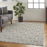 6' x 9' Gray Moroccan Power Loom Area Rug