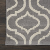 8' x 10' Gray Moroccan Power Loom Area Rug