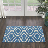 2' X 4' Gray Moroccan Power Loom Area Rug