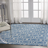 5' x 7' Gray Moroccan Power Loom Area Rug