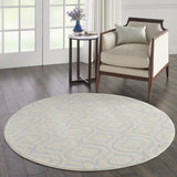 4' x 6' Gray Moroccan Power Loom Area Rug