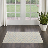 6' x 9' Gray Moroccan Power Loom Area Rug