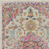 10' Pink and Ivory Oriental Power Loom Runner Rug