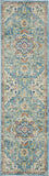 10' Ivory Floral Power Loom Runner Rug