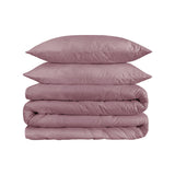 Purple Red King Cotton Blend 1200 Thread Count Washable Duvet Cover Set