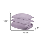 Pink Lavender King Cotton Blend 300 Thread Count Washable Duvet Cover Set