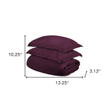 Plum King Cotton Blend 400 Thread Count Washable Duvet Cover Set