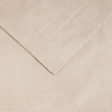 Tan Queen 100% Cotton 300 Thread Count Washable Duvet Cover Set