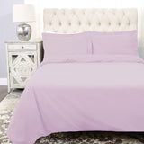 Lilac King 100% Cotton 300 Thread Count Washable Duvet Cover Set