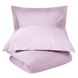 Lilac Twin 100% Cotton 300 Thread Count Washable Duvet Cover Set