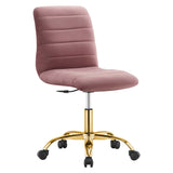 Ripple Armless Performance Velvet Office Chair by Modway