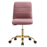 Ripple Armless Performance Velvet Office Chair by Modway