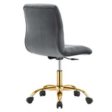 Ripple Armless Performance Velvet Office Chair by Modway