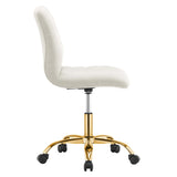 Ripple Armless Performance Velvet Office Chair by Modway