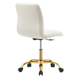 Ripple Armless Performance Velvet Office Chair by Modway