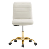 Ripple Armless Performance Velvet Office Chair by Modway