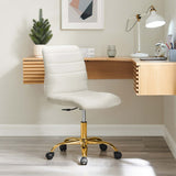 Ripple Armless Performance Velvet Office Chair by Modway