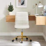 Ripple Armless Performance Velvet Office Chair by Modway