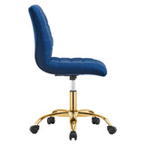 Ripple Armless Performance Velvet Office Chair by Modway