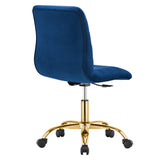 Ripple Armless Performance Velvet Office Chair by Modway