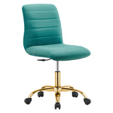 Ripple Armless Performance Velvet Office Chair by Modway