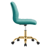 Ripple Armless Performance Velvet Office Chair by Modway