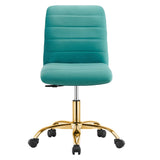 Ripple Armless Performance Velvet Office Chair by Modway