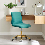 Ripple Armless Performance Velvet Office Chair by Modway